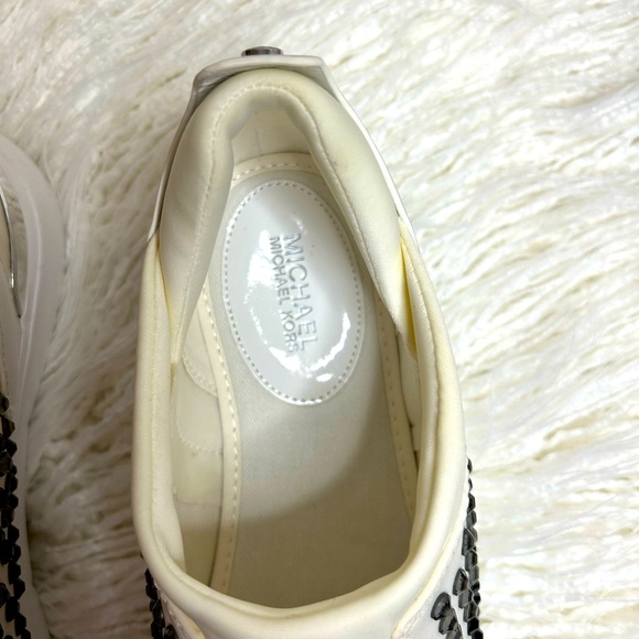 Michael Kors Women’s Ace Studded Scuba Fashion Sneakers Size: 8.5 - Picture 5 of 10